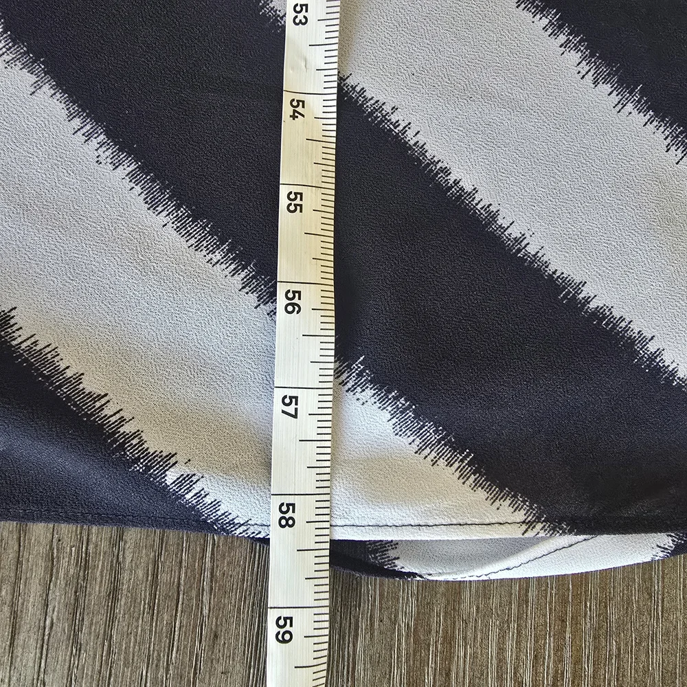 Michael Kors Black and White Stripe Tank Maxi Dress Large Coastal Resort Summer - Picture 7 of 10